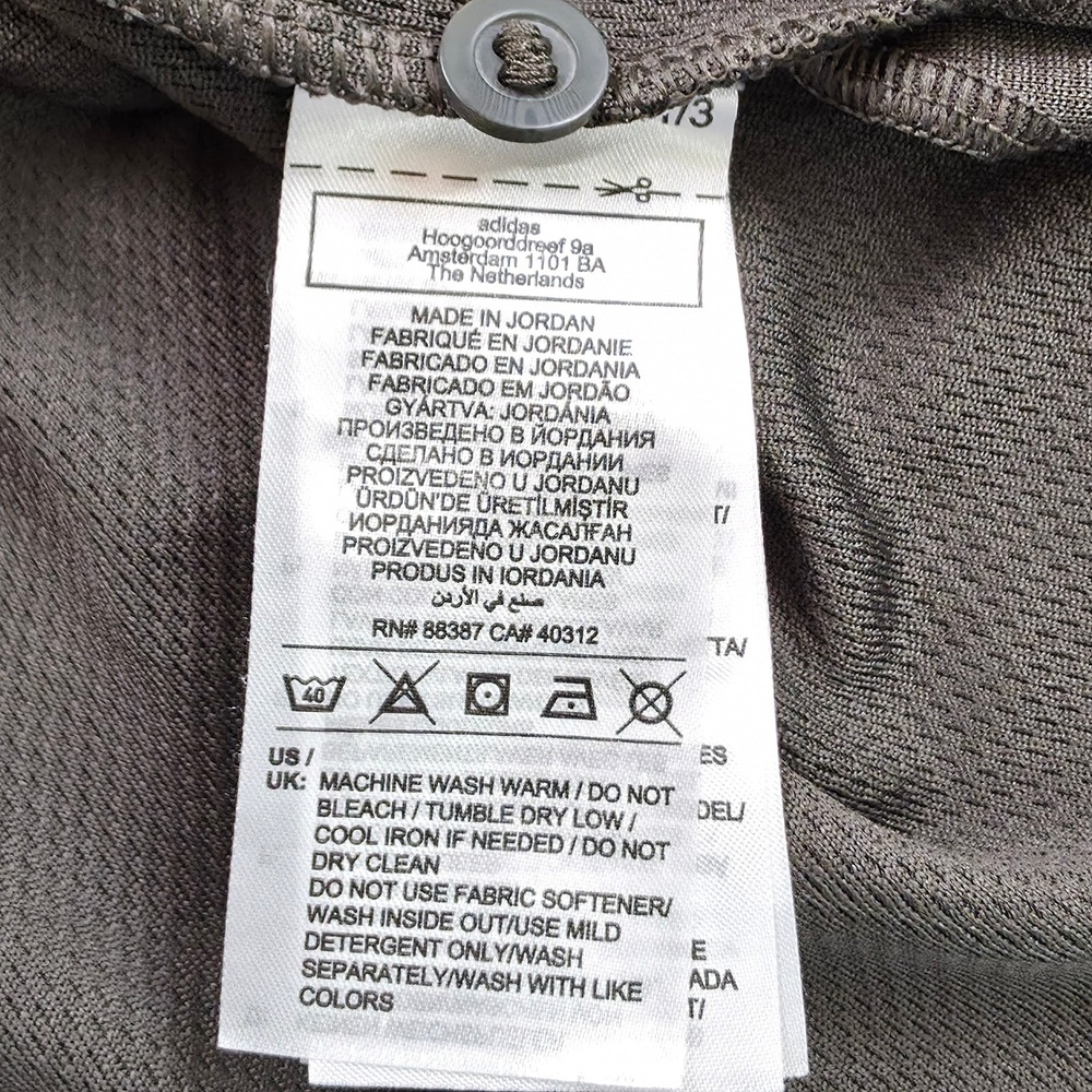 Adidas Polo Shirt Mens 2XL Olive Green Golf Performance Short Sleeve Athletic - Picture 4 of 16